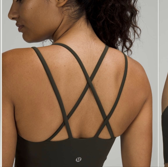 Lululemon Like a Cloud Bra Longline *Light Support, B/C Cup Dark Olive - Picture 4 of 10